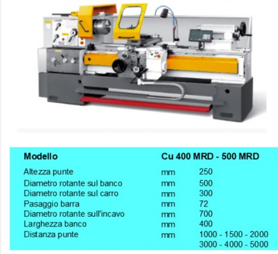 Tornio zmm CU 400 MRD USATO - Plastin Gold